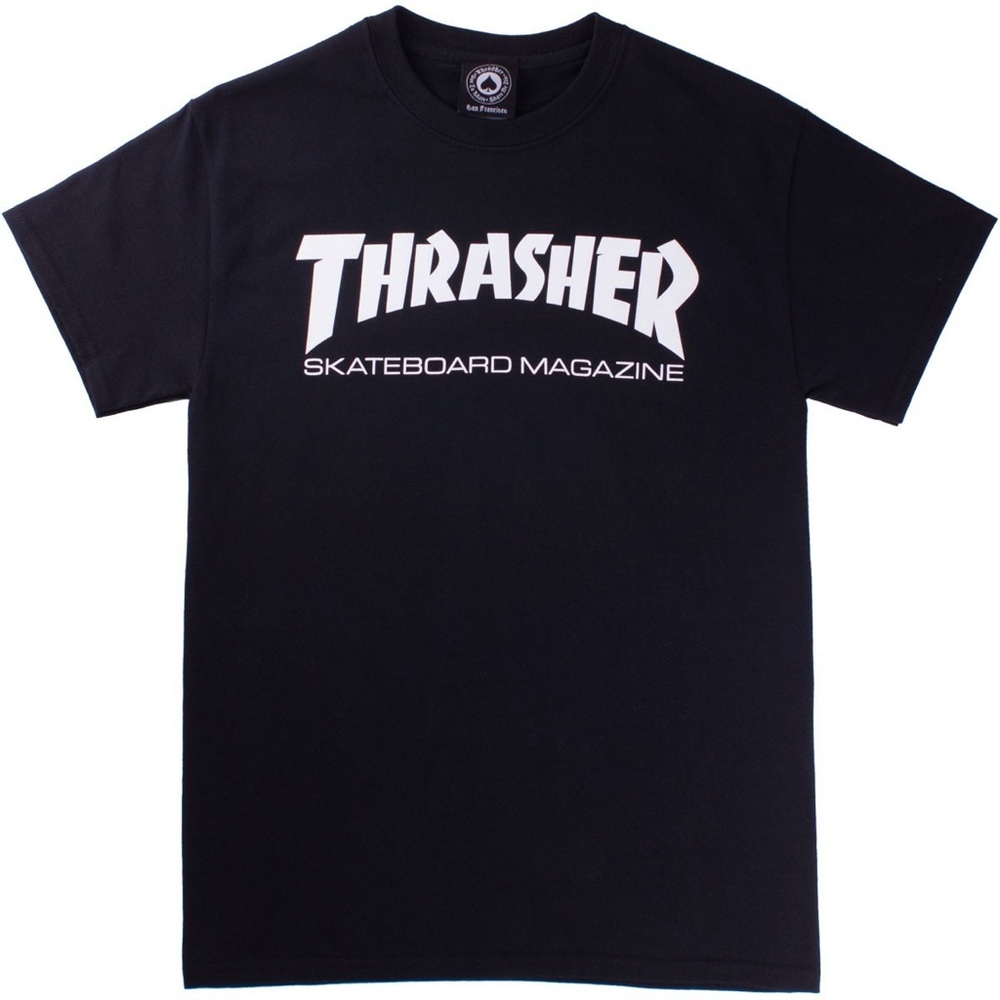 Thrasher Magazine Black Logo T-Shirt